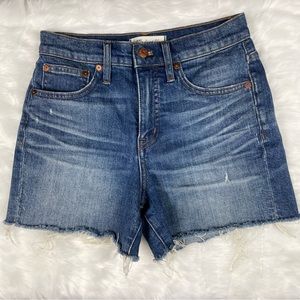 Madewell High-Rise Denim Shorts. SZ:24.